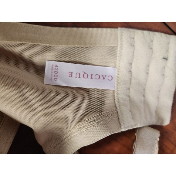 Lane Bryant Cacique Smooth Boost Plunge Bra Size 42DDD Beige Nude Tan - Picture 2 of 6